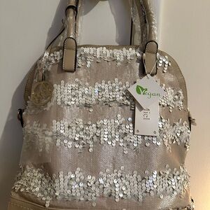 NWT: Taupe pocketbook W/sequence
